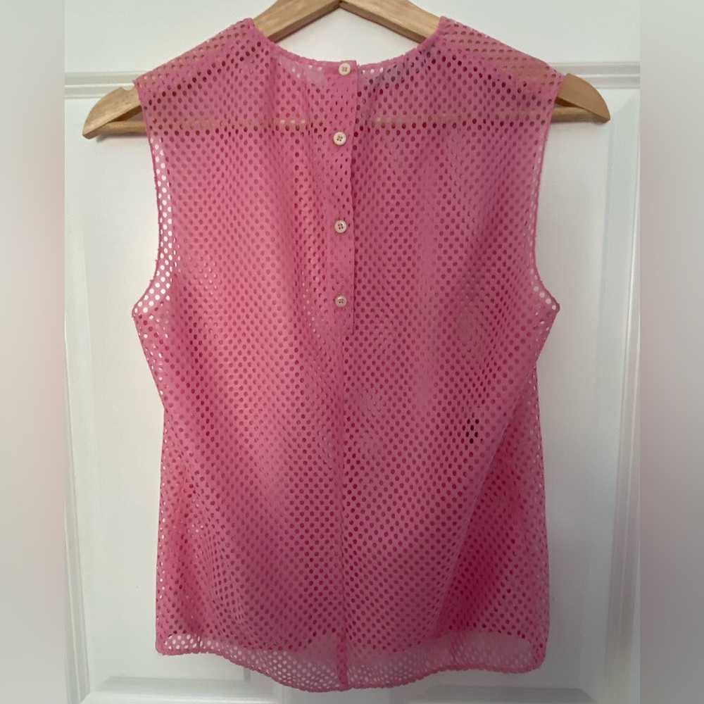 Vintage Miu Miu SS2000 pink mesh see-through tank top - Picture 2 of 3